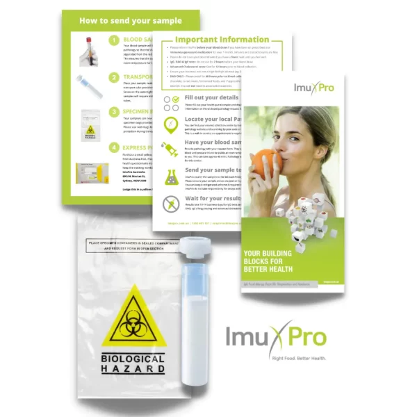 imupro test kit for igg food allergy test